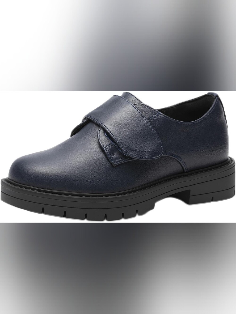 Dream Pairs Navy Kids Dress Shoes with Velcro Strap